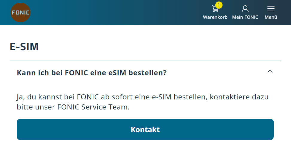 Fonic eSIM